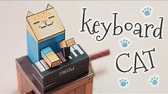Keyboard cat automata papercraft (step by step tutorial)