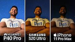 Huawei P40 Pro vs Samsung S20 Ultra vs iPhone 11 Pro Max Camera Test Comparison!