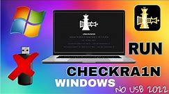 New method Run Checkra1n Windows no USB|Fix iPhone 7 stuck on apple logo | Jailbreak iOS 12.5.5/14.8