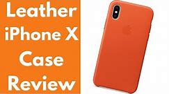 Apple Leather iPhone X Case Review