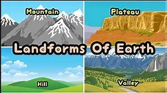 Landforms Of Earth|| Major Landforms Of Earth|| Grade 2 & 3|| 🏔️ 🌄