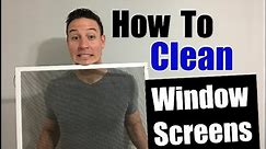 How To Clean Window Screens Even If You Don't Want To!