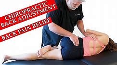 Chiropractic Adjustment for Back Pain, Health Tip & Hip Adjustment Demonstration, Austin Chiro