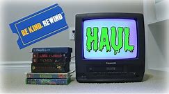 TV/VCR combo & VHS haul!