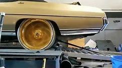 24 inch rims gold plated Daytons on the dyno