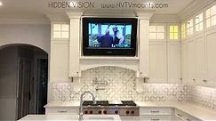 Build a Hidden TV into Kitchen cabinets!