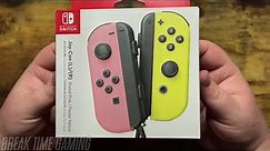 Pastel Pink and Pastel Yellow Joy Con Unboxing - Nintendo Switch OLED