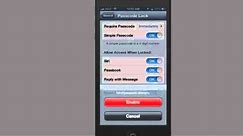 Set a Passcode Lock on iPhone 5 and iOS