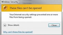 Twoje ustawienia zabezpieczeń internetowych zapobiegły błędom w systemie Windows 10