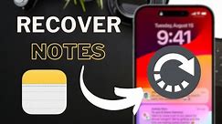 How to Recover Deleted Notes on iPhone/iPad!