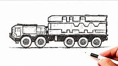 How to draw a Future Military vehicle