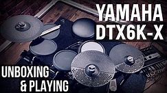 Yamaha DTX6K-X electronic drumkit Unboxing & Playing