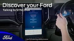 How to talk to SYNC®4A | Discover your Ford Ranger