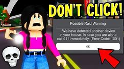 The CREEPIEST ERRORS on ROBLOX BROOKHAVEN!