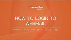 How to Login to Webmail