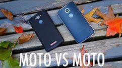 Motorola DROID Turbo vs Moto X (2014): Ballistic Nylon against Horween Leather | Pocketnow