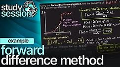 Forward Difference Method Examples | Numerical Methods