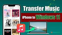 How to Transfer Music from iPhone to Computer | Windows 11 Tutorial