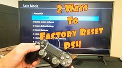 PS4 Pro: 2 Ways to do a Factory Reset Back to Default Settings (Hard & Soft Reset