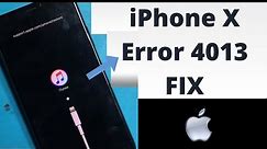 iPhone X Error 4013 Fix.New method of fix 4013 on iPhone X.