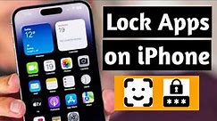 iPhone App Lock iOS 17 : How to Lock Apps on iPhone iOS 17! 🔐