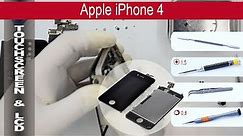 How to replace 🔧 Touch screen & LCD display 🍎 Apple iPhone 4, Removal (A1349, A1332)