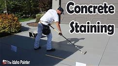 How to stain a concrete driveway fast and easy