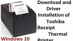 How to Install Toshiba Receipt pos Thermal Printer on windows 10