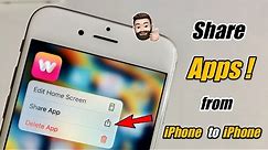 How to Share Apps from iPhone to iPhone || How to send Apps from one iPhone to other iPhone