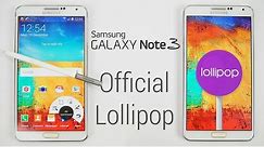 Galaxy Note 3 - Official Android 5.0 Lollipop Update - Install Instructions (N9005 Final)