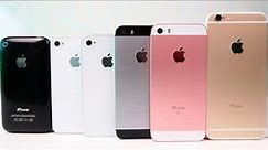 iPhone 6 vs. iPhone SE vs. iPhone 5S vs. iPhone 4S vs. iPhone 4 - Сравнение iPhone