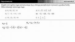 Ciąg arytmetyczny - Znajdź wzór ogólny ciągu [Zad5e]