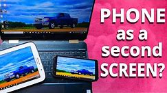 Your Android or iPhone can be used as a second screen for your PC! - TheTechieGuy