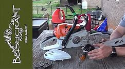 How to Clean and Maintain a Chainsaw Stihl MS251C