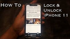 How To Lock & Unlock IPhone 11