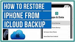 How To Restore iPhone From An iCloud Backup - Full Tutorial