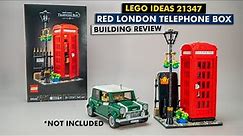 LEGO 21347 Red London Telephone Box detailed building review