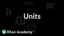 Units | Movement and forces | Middle school physics | Khan Academy