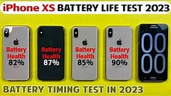 A Very Detail Battery Drain Test of iPhone XS in 2023! - iPhone XS Battery Life Drain Test in 2023