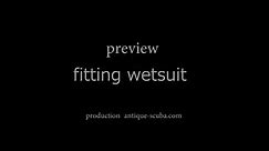fitting wetsuit