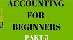 Accounting for Beginners | Part 5 | Trial Balance