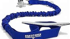 Boat Lines & Dock Ties Bungee Boating Dock Ties, One Loop and Hook, Pack of Two, Made in USA (Blue, 30 inch with Loop and Hook)