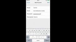 Set up webmail account on iPhone