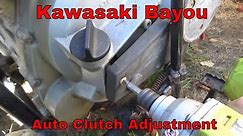 2001 Kawasaki Bayou KLF300 Automatic Clutch Adjustment!