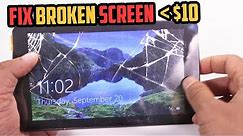 How to FIX a broken/ cracked tablet screen- CHEAP!!!