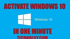 How to Activate Windows 10 Any Version Permanently In 1 Minute - 2023 New Trick