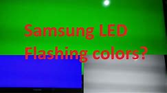 Samsung LED TV Solid Colors Burning Mode Issue - Blue, Red, Green, White & Black- SOLVED