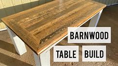 How to build a barnwood table with a plywood core