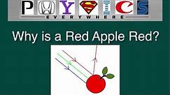 Why are Apples Red? (Why is a Red Apple Red?)