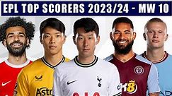 English Premier League's Top Goal Scorers 2023/2024 After Matchday 10 | EPL 2023/24